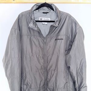 Columbia Men’s XL Tall Interchange Omni-Shield Gray Jacket EUC w/ Stain